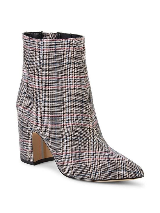 Sam Edelman Shoes - Sam Edelman Gray Plaid Hilty Booties w/ Pointed Toe - Size 8.5